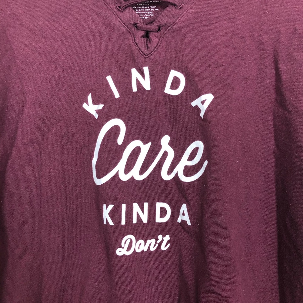 ✨”Kinda Care, Kinda Don’t” Sweater✨ - Picture 2 of 6